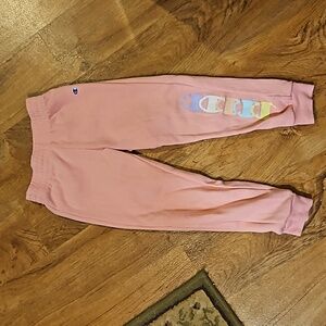 Girls Champion authentic athleticwear  pink joggers size 6